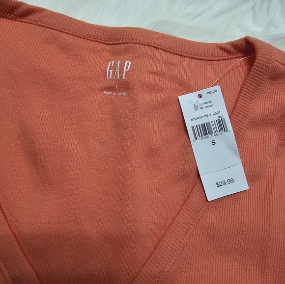 NWT Ribbed Henley T-Shirt - Picture 4 of 4